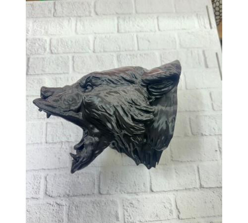 3D Siyah Ayı Başı Duvar Dekoru Modern Asılabilir Heykel 25x19 cm