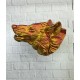 Dekoratif Altın Gold Kurt Duvar Heykeli Asılabilir Hediyelik 25x19 cm