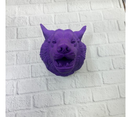 Özel Seri Mor Kurt Duvar Süsü Hediyelik Dekoratif Asılabilir Heykel