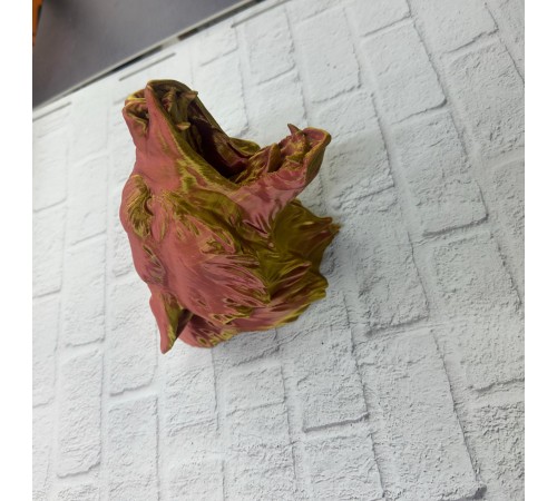 Gold Red Jaguar Başı Duvar Aksesuarı Asılabilir Dekoratif 20x16 cm