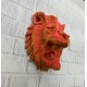 Özel Tasarım 3D Aslan Figürü Duvar Süsü Dekoratif Heykel 20x21 cm