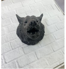 Dekoratif Asılabilir Siyah Ayı Başı 3D Duvar Heykeli 25x19 cm