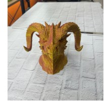 Altın Kırmızı Ejderha Figürü