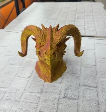 Altın Kırmızı Ejderha Figürü