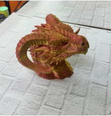 Dekoratif Gold Ejderha Heykeli Koleksiyonluk Fantastik Tasarım