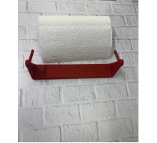 Dekoratif Kırmızı Kağıt Havlu Tutucu Duvar Askılı Model