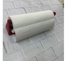 Kırmızı Peçete Askısı Mutfak Duvar Tipi Peçetelik Organizer