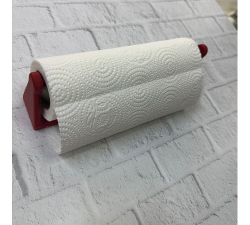 Kırmızı Peçete Askısı Mutfak Duvar Tipi Peçetelik Organizer