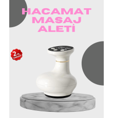 3’ü 1 Arada Şarjlı Masaj Cihazı Kupa Terapisi Sıcak Kompres Gua Sha