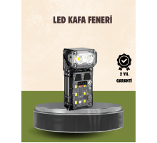 3’ü 1 Arada LED Far Şarj Edilebilir Sensörlü Manyetik 10 Saat Kullanım