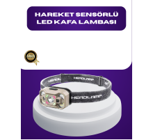 Wave Sensörlü LED Kafa Lambası Şarjlı Ayarlanabilir Işık