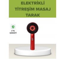 Elektrikli Titreşim Masaj Tarak Kırmızı Işık Terapi