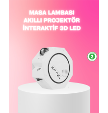 360° Döndürülebilir Yıldızlı Gökyüzü Projeksiyon Gece Lambası