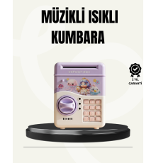 Elektronik Şifreli ATM Görünümlü Çocuk Kumbarası Mor