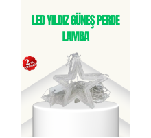 Yıldız Figürlü Perde Peri Led 3x3 Metre Dekoratif Işık