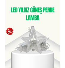 Yıldız Figürlü Perde Peri Led 3x3 Metre Dekoratif Işık