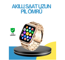 AMOLED Ekranlı Türkçe Menülü Akıllı Saat Bluetooth Görüşmeli