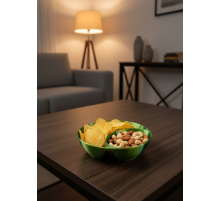 Yeşil Çerezlik Kase Seti 4 Adet 3x12 cm