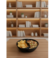 Siyah Çerezlik Kase Seti 4 Adet 3x12 cm