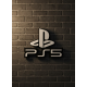 PlayStation 5 Logo Duvar Dekoru Minimal Tasarım 16×12 cm