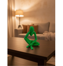 Dekoratif Yeşil İnsan Figürü Modern Masa ve Raf Süsü