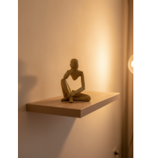 Dekoratif Sarı İnsan Figürü Modern Masa ve Raf Süsü