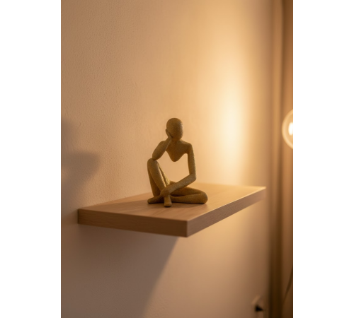 Dekoratif Sarı İnsan Figürü Modern Masa ve Raf Süsü