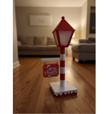 Yılbaşı Tabelalı Dekoratif Lamba Merry Christmas Işıklı Tasarım