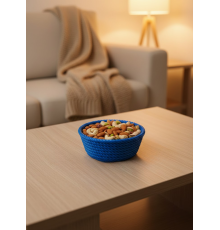 Yuvarlak Çerezlik Lacivert Şık Tasarım ve Kompakt Boyut