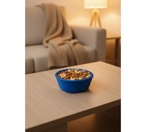 Yuvarlak Çerezlik Lacivert Şık Tasarım ve Kompakt Boyut