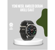 Akıllı Saat Kablosuz Şarj Arama Cevaplama ve Geniş Ekran Desteği