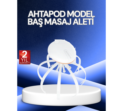 Elektrikli Kafa Masaj Cihazı 3 Modlu USB-C Şarjlı Rahatlatıcı Masaj Aleti