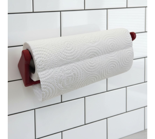 Kırmızı Peçete Tutucu Duvara Monte Pratik Kağıt Havlu Askısı