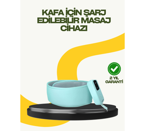 Isıtmalı Baş Masaj Aleti Rahatlatıcı ve Stres Giderici Tasarım