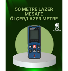 50 Metre Lazer Mesafe Ölçer Profesyonel Dijital Ölçüm Cihazı