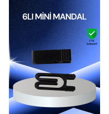 Poşet Kapatma Mandalı Hava Geçirmez 6 Adet Set