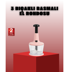 Manuel Sebze Rondosu Pratik Bas Kes Doğrayıcı