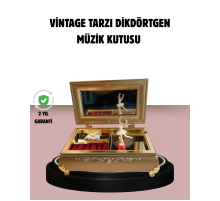 Balerinli Müzikli Takı Kutusu Piyano Tasarım Kız Çocuk Hediyelik