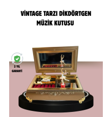 Balerinli Müzikli Takı Kutusu Piyano Tasarım Kız Çocuk Hediyelik