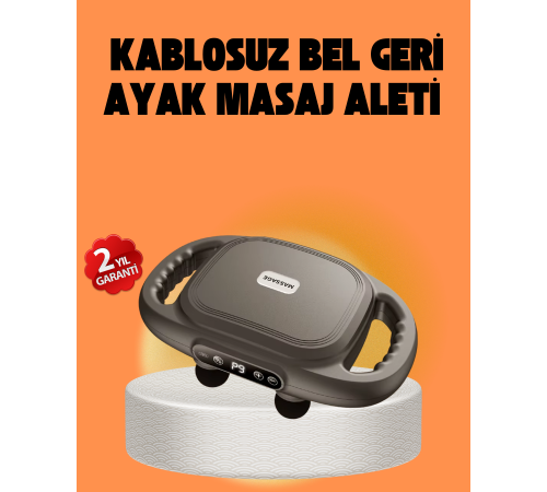 Şarjlı 6 Başlıklı Masaj Tabancası 2000 mAh Sessiz Güçlü Motor