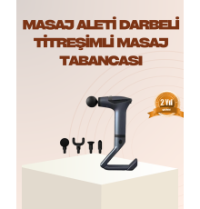 Şarjlı Taşınabilir 3in1 Titreşimli Masaj Aleti Esneme Bantlı