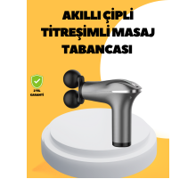 Şarjlı 4 Başlıklı Titreşimli Masaj Aleti Derin Kas Masajı Sporcu Destekli