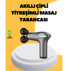 Şarjlı 4 Başlıklı Titreşimli Masaj Aleti Derin Kas Masajı Sporcu Destekli