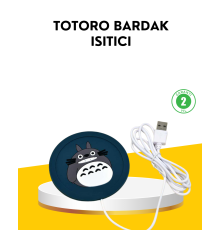USB Isıtıcı Bardak Altlığı Totoro Desenli 45°–60° Sıcaklık Koruma