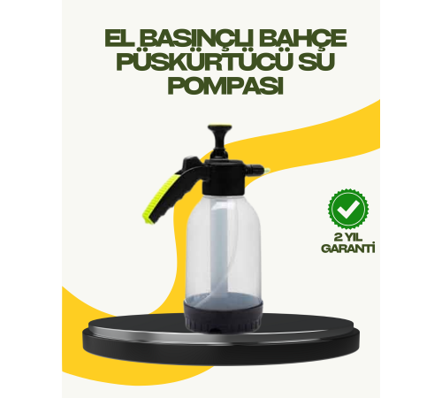 Manuel Basınçlı Köpük Püskürtücü Ayarlanabilir Nozullu 2 Litre Araba Yıkama