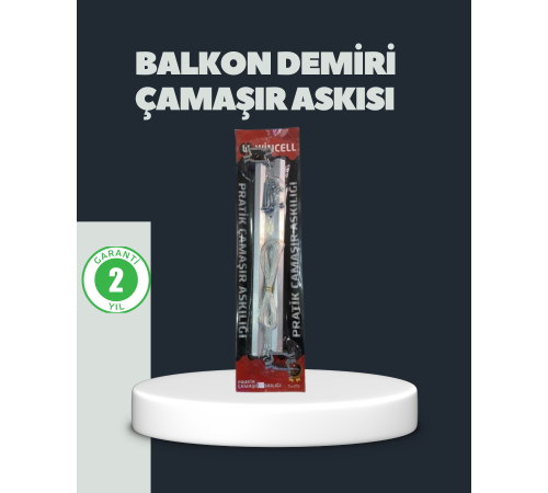 Balkon Demiri Çamaşır Askısı Kare Demirlere Uygun Dayanıklı Tasarım