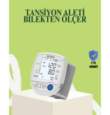 Bilekten Dijital Tansiyon Aleti Hem Pilli Hem Şarjlı Hafızalı