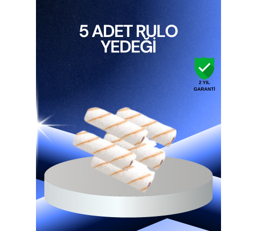 5’li Rulo Boya Seti Küçük Detay Çalışmaları İçin Uygun