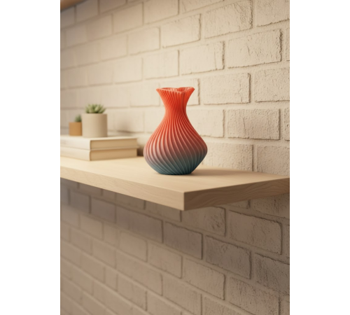 Romantik Kalp Figürlü Süslük Vazo Modern Tasarım 15 cm