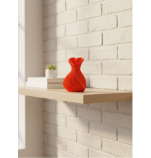 Kalpli Turuncu Dekoratif Vazo 11 cm Modern Şık Masaüstü Aksesuar